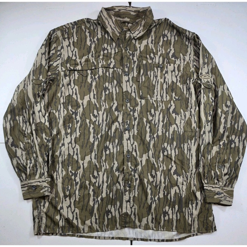 Drake Waterfowl 8-Shot Flyweight Camo Long Sleeve Shirt XL Performance Outdoors